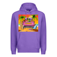 Purple summer truck Premium Hoodie - TumblerDesignByShophia