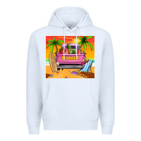 White summer truck Premium Hoodie - TumblerDesignByShophia