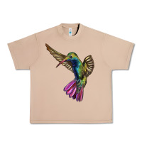Burro Flying Ruby Throated Hummingbird Urban Heavy Tee - LillyAllenDesigns