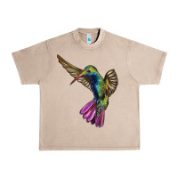 French Oak Flying Ruby Throated Hummingbird Urban Heavy Tee - LillyAllenDesigns