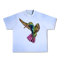 Grape Ice Flying Ruby Throated Hummingbird Urban Heavy Tee - LillyAllenDesigns