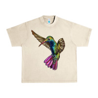 Sandshell Flying Ruby Throated Hummingbird Urban Heavy Tee - LillyAllenDesigns