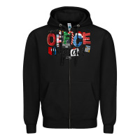 Black Office Squad Christmas Zipper Hoodie - LillyAllenDesigns