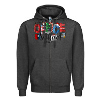 Charcoal Heather Office Squad Christmas Zipper Hoodie - LillyAllenDesigns