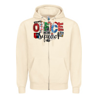 Sandshell Office Squad Christmas Zipper Hoodie - LillyAllenDesigns