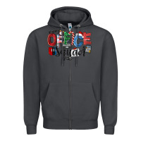 Smoke Office Squad Christmas Zipper Hoodie - LillyAllenDesigns