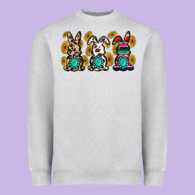 Western Bunny Heavyweight Sweatshirt Designed By Maliassmallbusiness