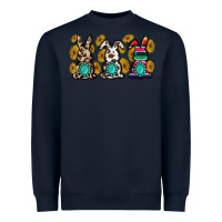 Navy western bunny Heavyweight Sweatshirt - MaliasSmallBusiness