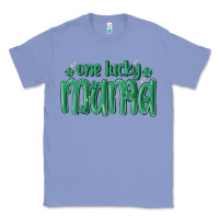 Colony Blue one lucky mama Classic Tee - MaliasSmallBusiness