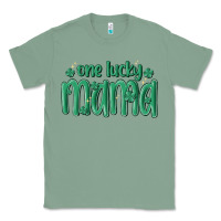 Sage one lucky mama Classic Tee - MaliasSmallBusiness