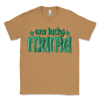Toasted Coconut one lucky mama Classic Tee - MaliasSmallBusiness