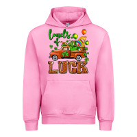 Fuchsia Pink St. Patrick's Day loads of truck Urban Hoodie - OliviaCreatesArt