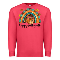 Cardinal Happy Fall Y'all Premium Sweatshirt - texasbilliewilder