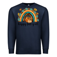 Navy Happy Fall Y'all Premium Sweatshirt - texasbilliewilder