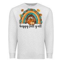 Oatmeal Heather Happy Fall Y'all Premium Sweatshirt - texasbilliewilder