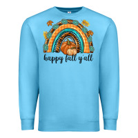 Ocean Blue Happy Fall Y'all Premium Sweatshirt - texasbilliewilder