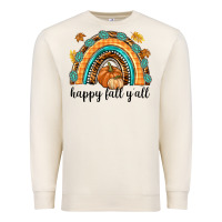 Sandshell Happy Fall Y'all Premium Sweatshirt - texasbilliewilder