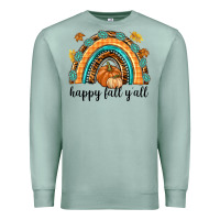 Seafoam Happy Fall Y'all Premium Sweatshirt - texasbilliewilder