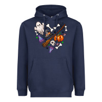 Navy love hallowen Heavyweight Hoodie - NancyCooperArtShop