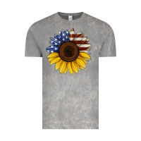 Cloud Rock american flag sunflower Vintage Tee - Jasminsmagicworld