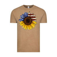 Vintage Coffee american flag sunflower Vintage Tee - Jasminsmagicworld