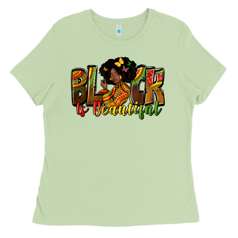 Black Is Beautiful Juneteenth Ladies Tee by Zillion Design Studio | Teevron