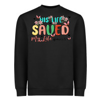 Black his life saved my life Heavyweight Sweatshirt - MaliasSmallBusiness