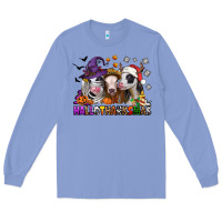 Colony Blue Happy Hallothanksmas heifers Long Sleeve Tee - NancyCooperArtShop