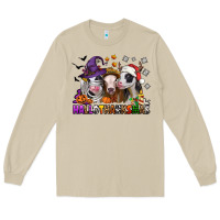 Mushroom Happy Hallothanksmas heifers Long Sleeve Tee - NancyCooperArtShop