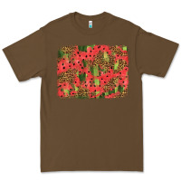 Cacao watermelon leopard pattern background Premium Tee - HRA Design Shop