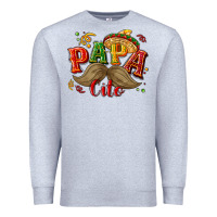 Heather Grey Papa cito Premium Sweatshirt - NancyCooperArtShop