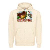 Sandshell Christmas Snowman Zipper Hoodie - LillyAllenDesigns