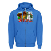 True Royal Christmas Snowman Zipper Hoodie - LillyAllenDesigns