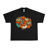 Black fall autumn patches Urban Heavy Tee - Jasminsmagicworld