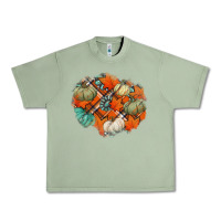 Oil Green fall autumn patches Urban Heavy Tee - Jasminsmagicworld