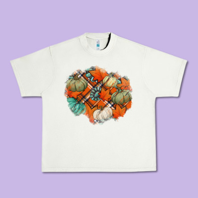 Fall Autumn Patches Urban Heavy Tee Designed By Jasminsmagicworld