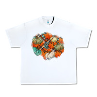 White fall autumn patches Urban Heavy Tee - Jasminsmagicworld