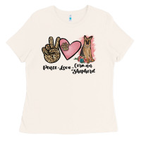 Bone peace love german shepherd Ladies Tee - JahusDesignShop