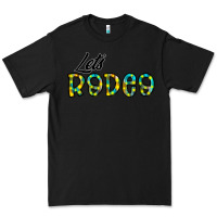 Black let's rodeo Premium Tee - CowhideDigitalArt