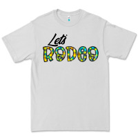 Dove Grey let's rodeo Premium Tee - CowhideDigitalArt