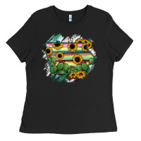 Black Iowa State Map Ladies Tee - RanaPortraitStore