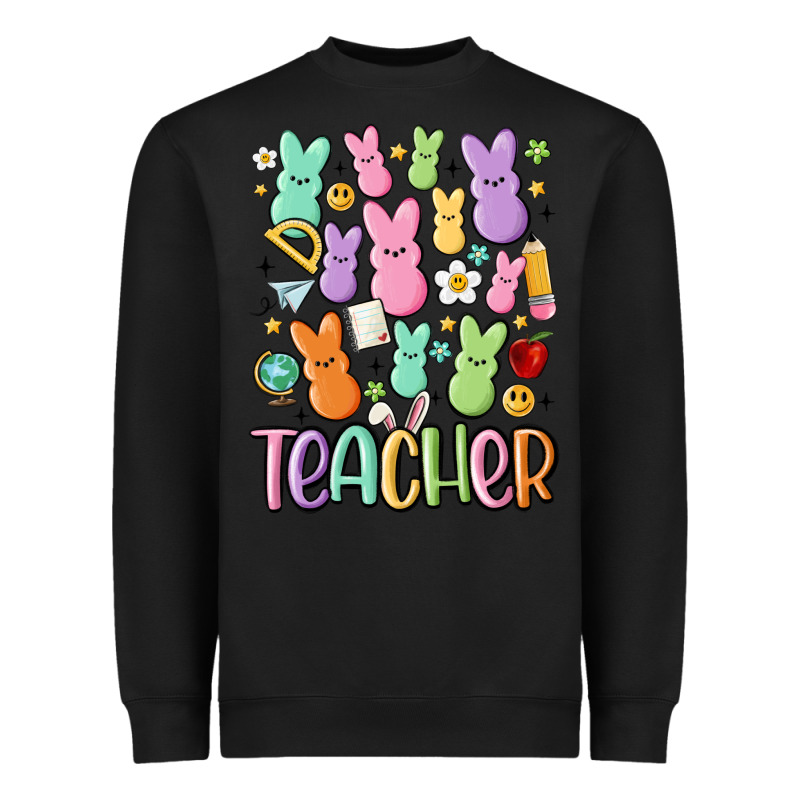 Teacher Bunny's Heavyweight Sweatshirt by MaliasSmallBusiness | Teevron