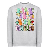 Heather Grey teacher bunny's Heavyweight Sweatshirt - MaliasSmallBusiness