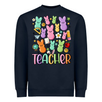 Navy teacher bunny's Heavyweight Sweatshirt - MaliasSmallBusiness