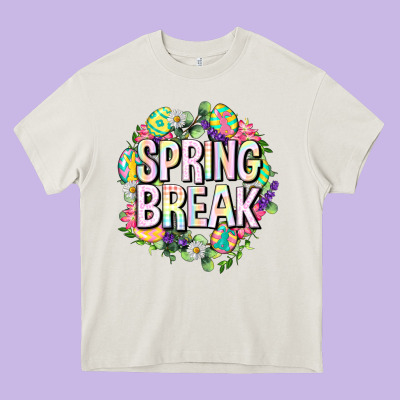Spring Break Easter Heavy Core Tee Designed By Neo Western