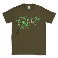 Army Green four leaf clover Classic Tee - MaliasSmallBusiness