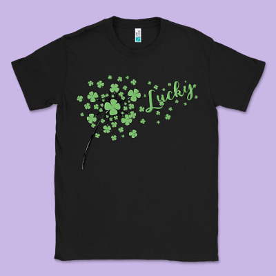 Four Leaf Clover Classic Tee Designed By Maliassmallbusiness