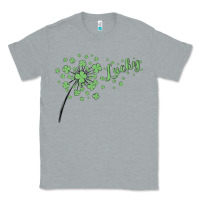 Heather Grey four leaf clover Classic Tee - MaliasSmallBusiness