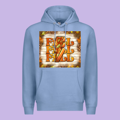 Fall With Lightning Bolt Premium Hoodie Designed By Tumblerdesignbyshophia