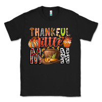 Black Thankful Little Mon Classic Tee - CowhideDigitalArt